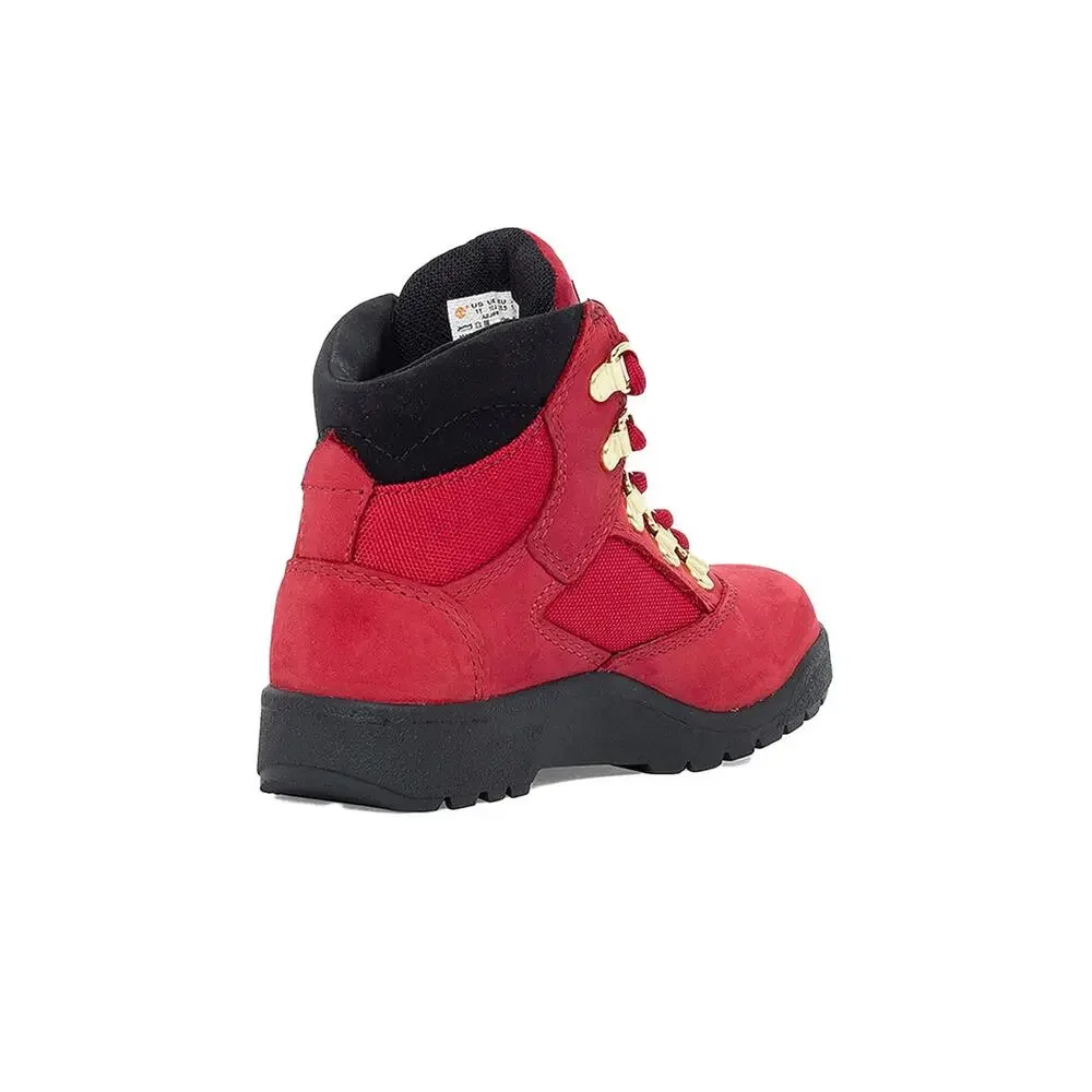 NEW Timberland Toddler 6-Inch Field Boot Red Size 4 TB0A2JMNF41 Kids Shoes